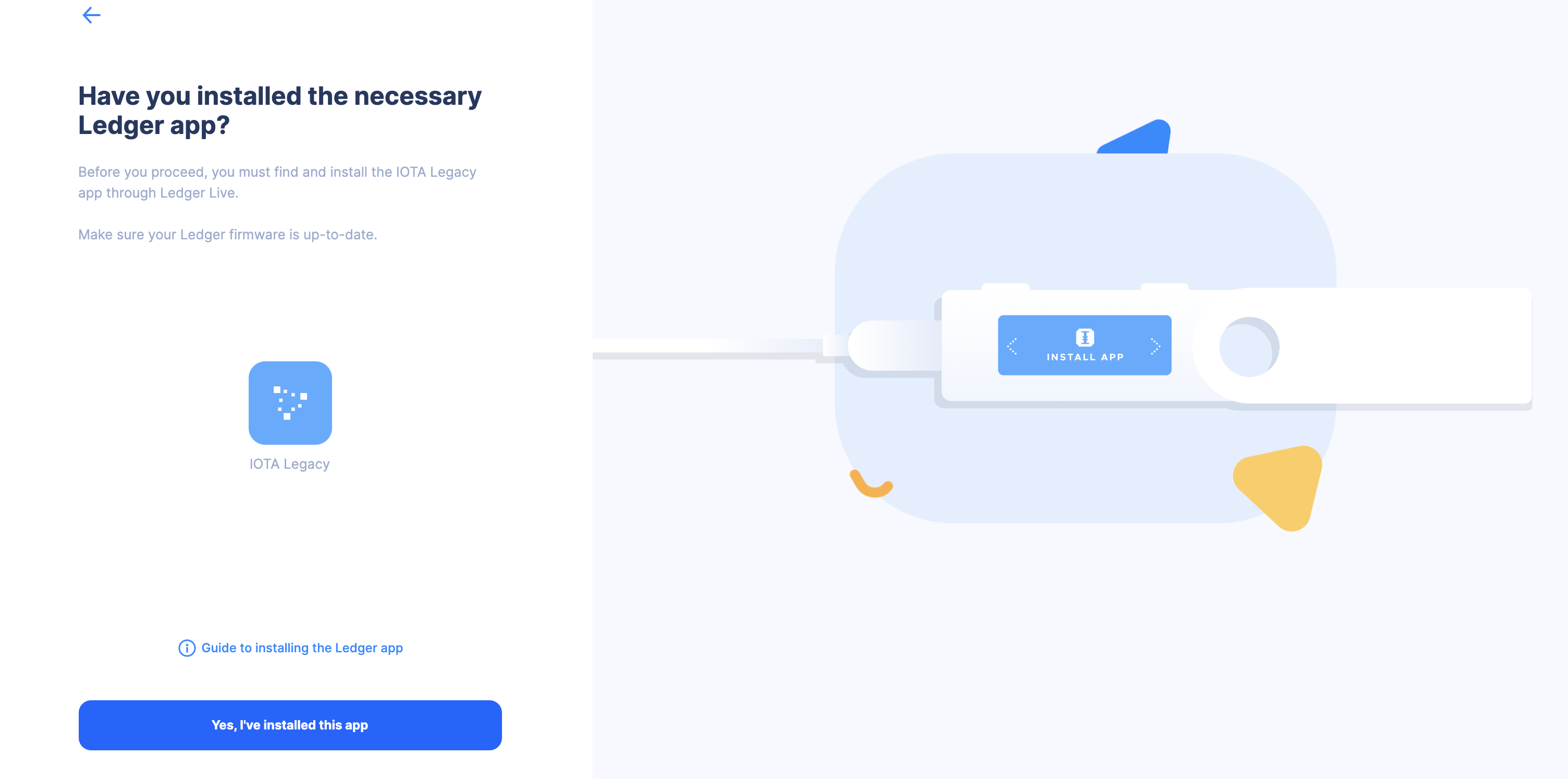 Legacy Migration Tool Ledger App